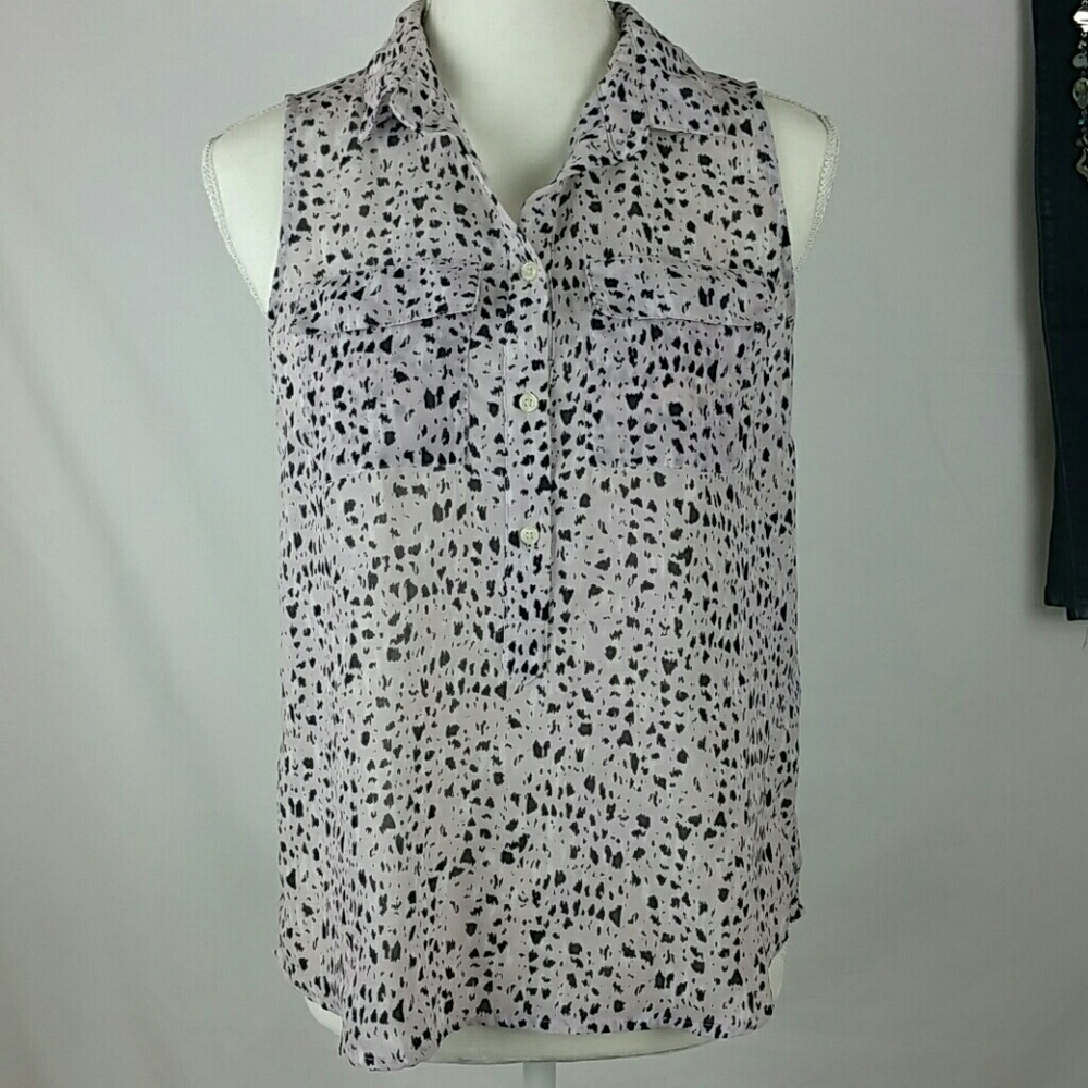 Banana Republic Sleeveless Top Freckles! PS